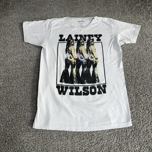 Lainey Wilson Shirt Mens Medium White Triple Image Country Music Tee Top